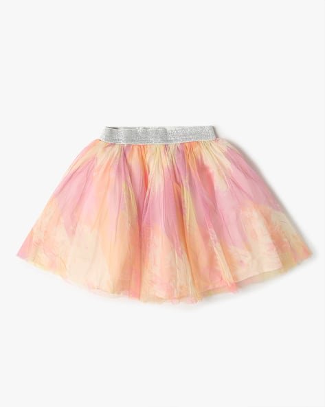 Yousta Kids - Girls All-Over Print Pleated Woven Flared Skirt