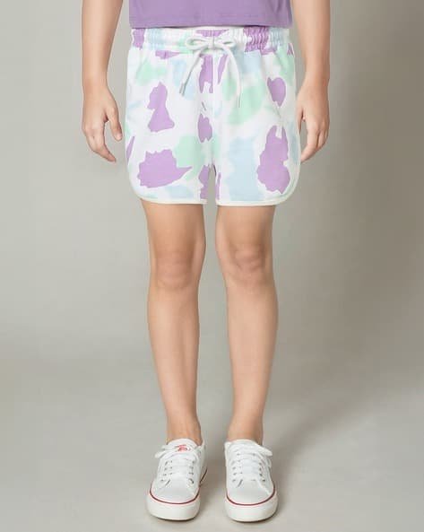 Yousta Kids - Girls Camouflage Print Regular Fit Shorts