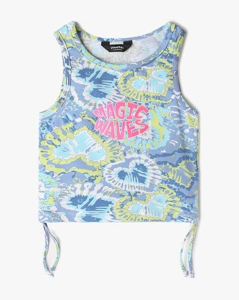 Yousta Kids - Girls Graphic Print Round-Neck T-Shirt