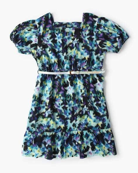 Yousta Kids - Girls Printed Fit & Flare Dress