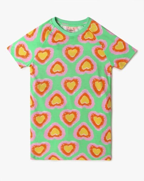 Yousta Kids - Girls Printed Shift Dress