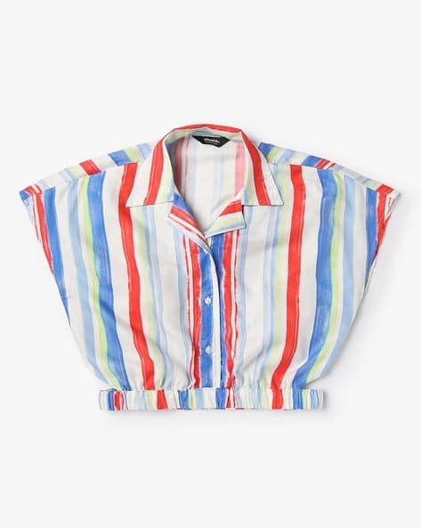 Yousta Kids - Girls Striped Relaxed Fit Shirt