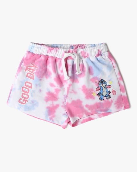 Yousta Kids - Girls Tie & Dye Regular Fit Shorts