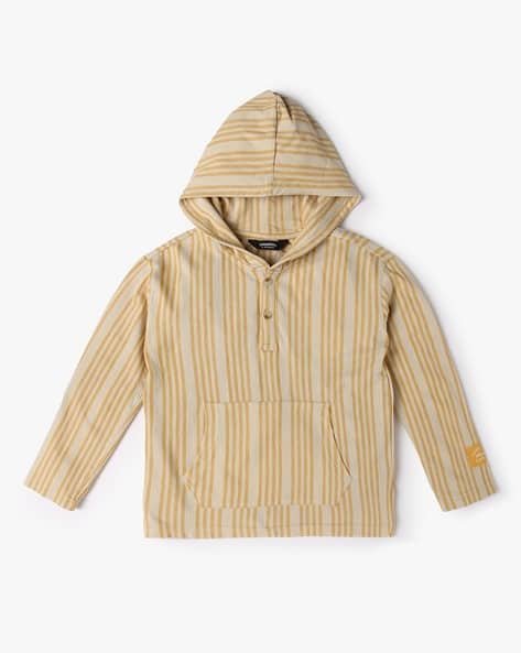 Yousta Kids - Men Striped Hooded Shirt
