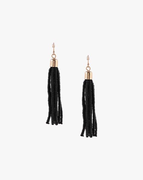 Yousta - Women Gold-Plated Beaded Drop Earrings