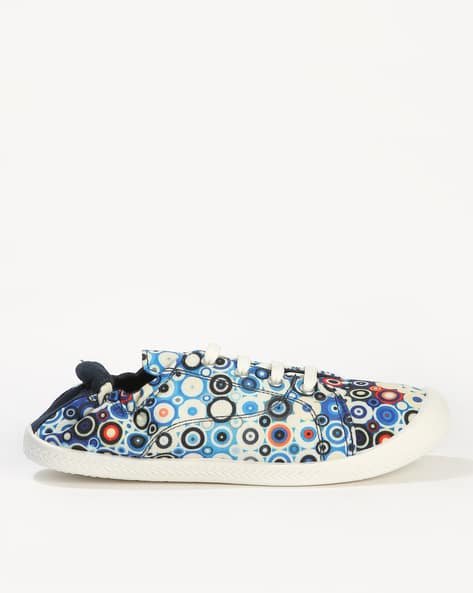 Yousta - Women Printed Lace-Up Casual Shoes