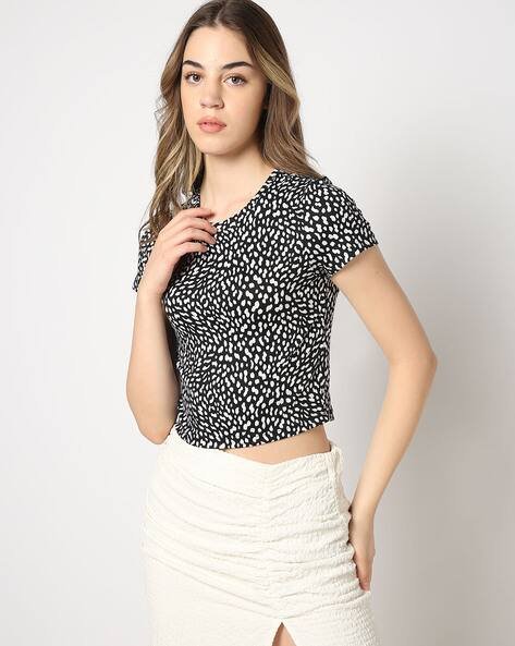 Yousta - Women Printed Regular Fit Round-Neck T-Shirt