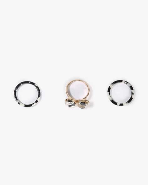 Yousta - Women Set of 3 Gold-Plated Rings