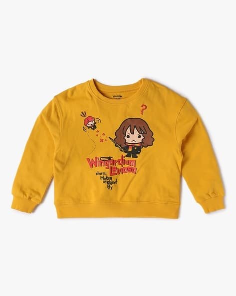 Yousta Kids - Girls Cartoon Print Regular Fit Sweatshirt