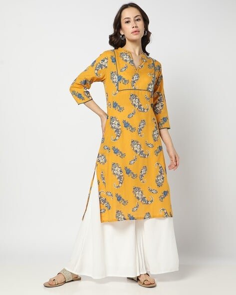 Yousta - Women Paisley Print Straight Kurta