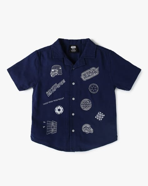 Yousta Kids - Boys Embroidered Regular Fit Shirt