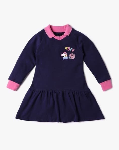 Yousta Kids - Girls Ribbed Fit & Flare Dress