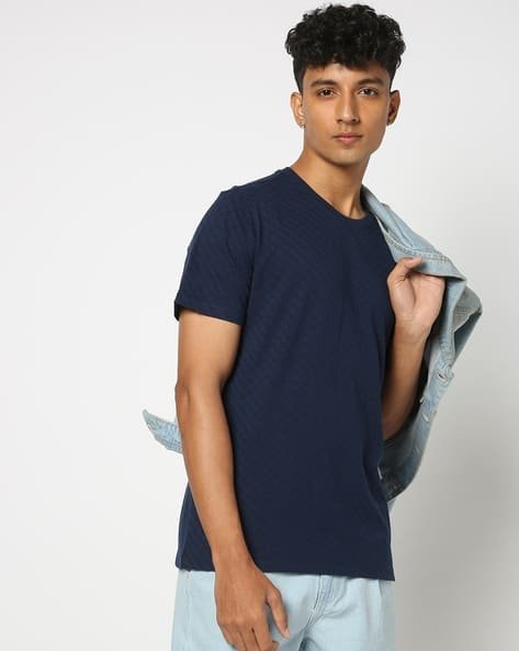 Yousta - Men Regular Fit Crew-Neck T-Shirt