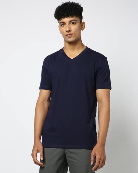 Yousta - Men Regular Fit V-Neck T-Shirt