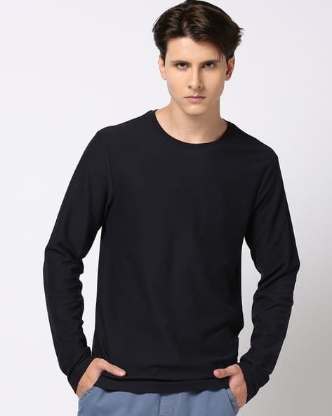 Yousta - Men Relaxed Fit Crew-Neck T-Shirt