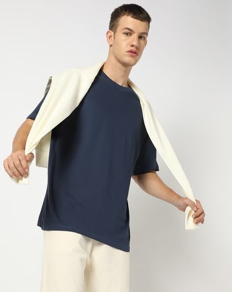 Yousta - Men Relaxed Fit Crew-Neck T-Shirt