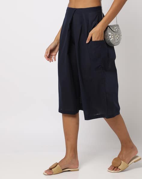 Yousta - Striped Palazzos with Insert Pocket