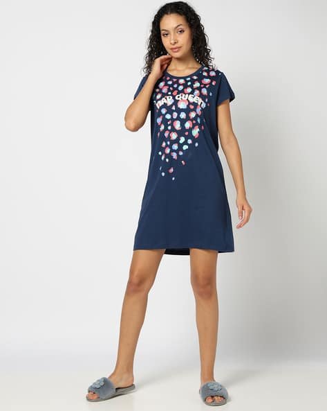 Yousta - Women Printed Nightdress