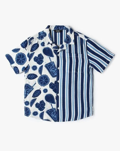 Yousta Kids - Boys Printed Regular Fit Cotton Shirt