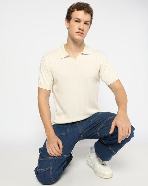 Yousta - Men Regular Fit Cotton Polo T-Shirt