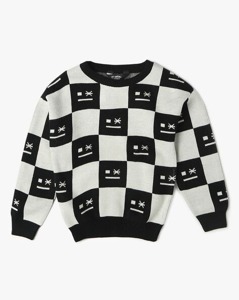 Yousta Kids - Girls Intarsia-Knit Sweater