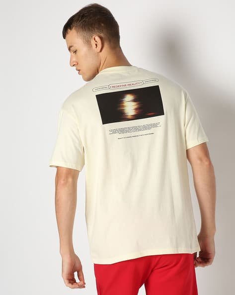 Yousta - Men Printed Relaxed Fit Crew-Neck T-Shirt