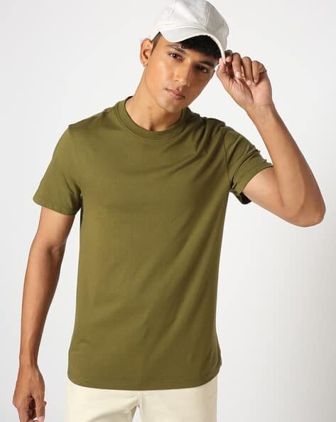 Yousta - Men Regular Fit Crew-Neck T-Shirt