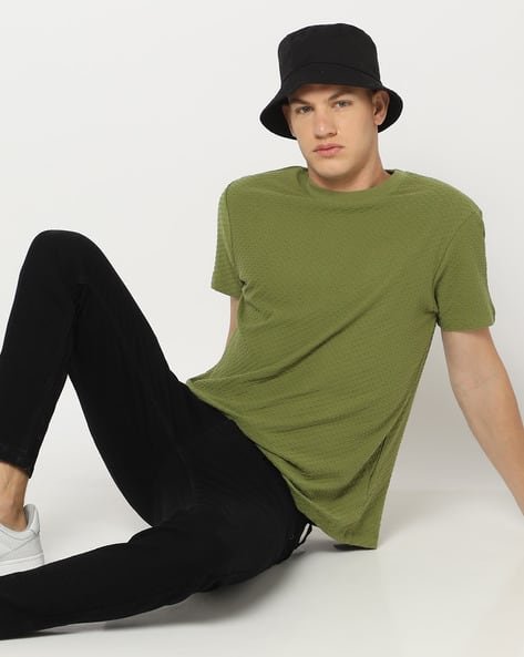 Yousta - Men Regular Fit Crew-Neck T-Shirt