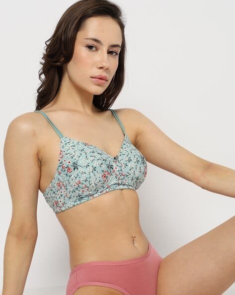 Yousta - Women Floral Print Lightly Padded Bra