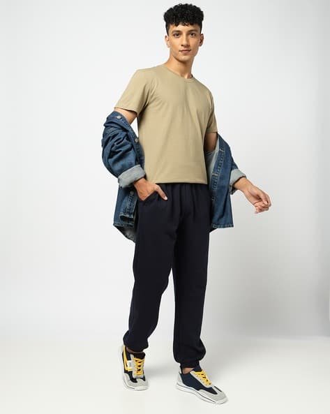 Yousta - Men Regular Fit Crew-Neck T-Shirt