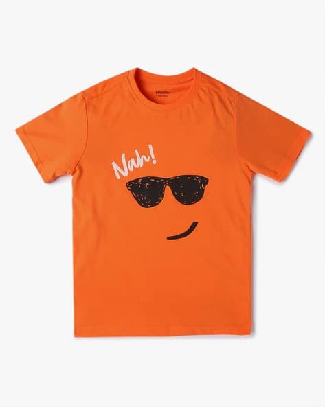 Yousta Kids - Boys Graphic Print Relaxed Fit Crew-Neck T-Shirt