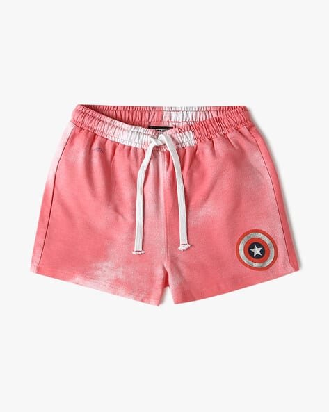 Yousta Kids - Girls Captain America Print Regular Fit Shorts