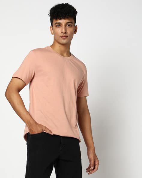 Yousta - Men Regular Fit Crew-Neck T-Shirt
