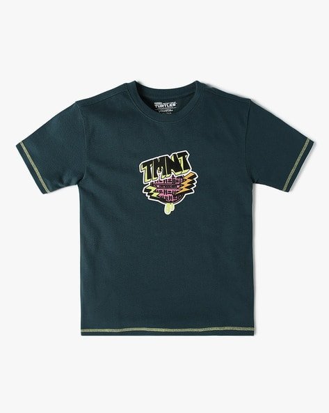Yousta Kids - Boys Graphic Print Regular Fit Crew-Neck T-Shirt