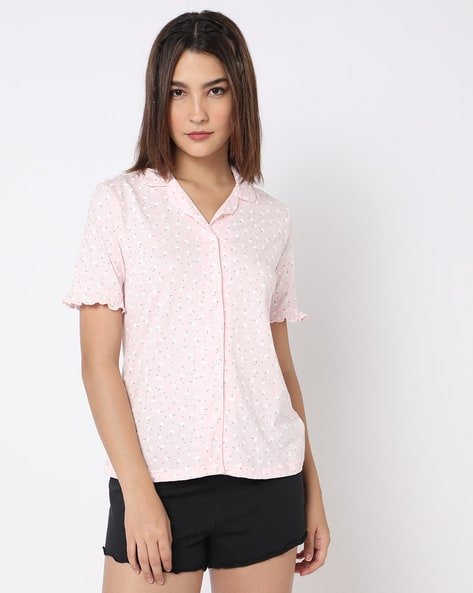 Yousta - Collared Printed Shirt