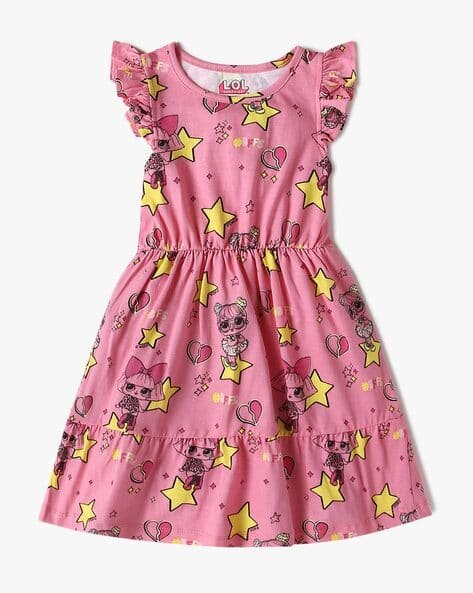 Yousta Kids - Girls All-Over Print A-Line Dress
