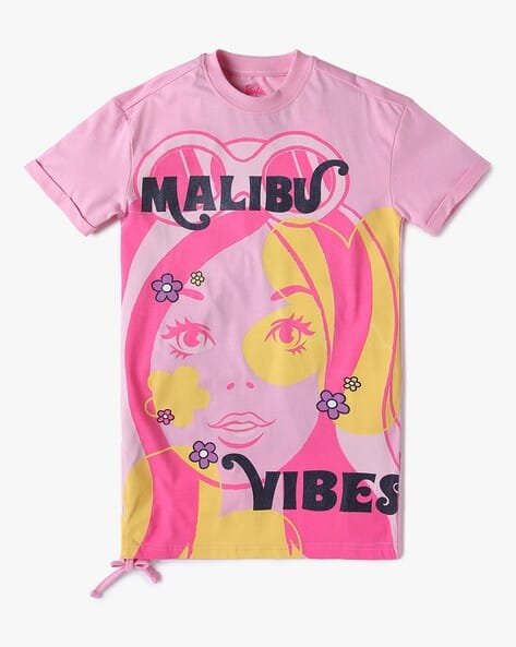 Yousta Kids - Girls Barbie Print T-Shirt Dress