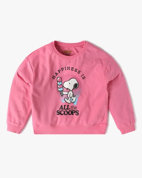 Yousta Kids - Girls Cartoon Print Regular Fit Sweatshirt