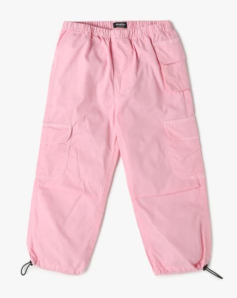 Yousta Kids - Girls Flat-Front Relaxed Fit Parachute Pants