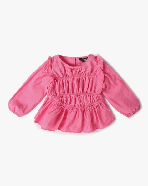 Yousta Kids - Girls Regular Fit Shirred Top