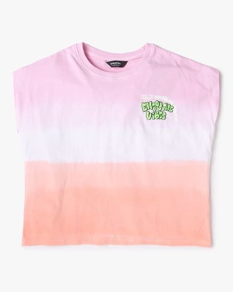 Yousta Kids - Ombre-Dyed Regular Fit Crew-Neck T-Shirt