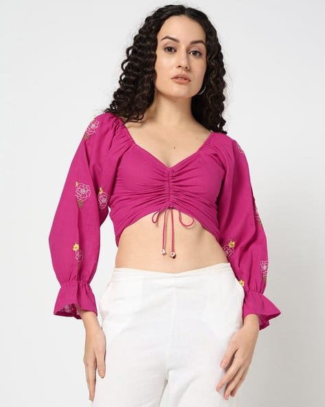 Yousta - Women Embroidered Relaxed Fit Top