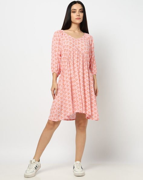 Yousta - Women Floral Print Shift Dress