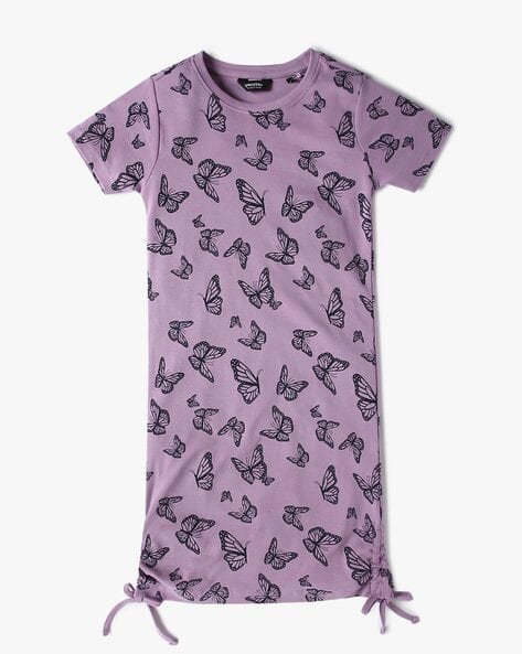 Yousta Kids - Girls All-Over Printed T-Shirt Dress