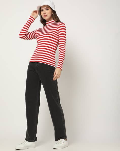 Yousta - Women Striped Regular Fit Sweatshirt