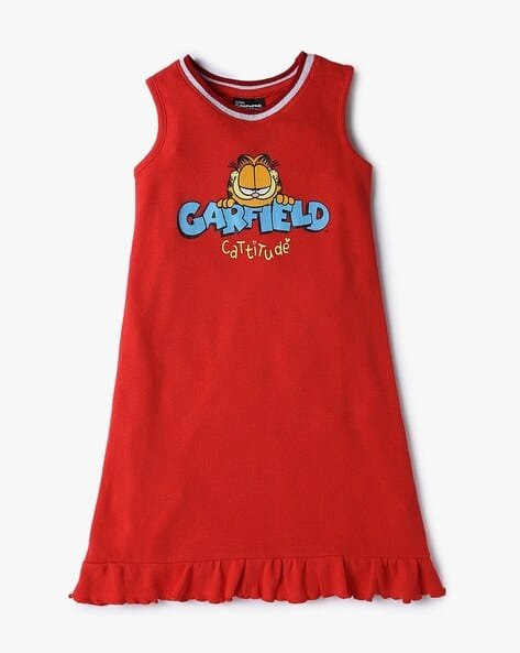 Yousta Kids - Girls Graphic Print A-Line Dress