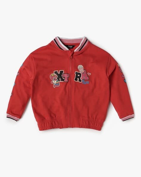 Yousta Kids - Girls Relaxed Fit Sweatshirt with Applique