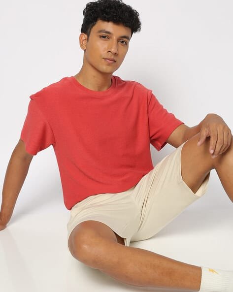 Yousta - Men Regular Fit Crew-Neck T-Shirt