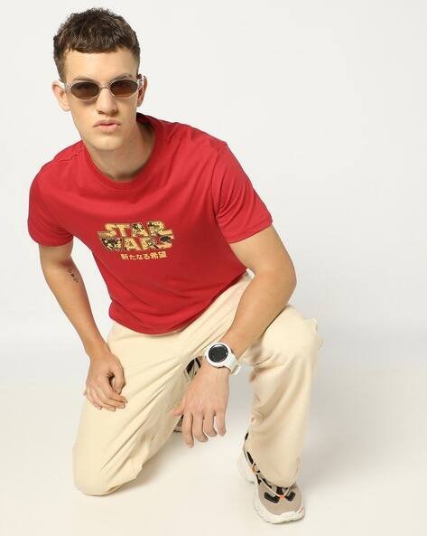 Yousta - Men Star Wars Print Regular Fit Crew-Neck T-Shirt