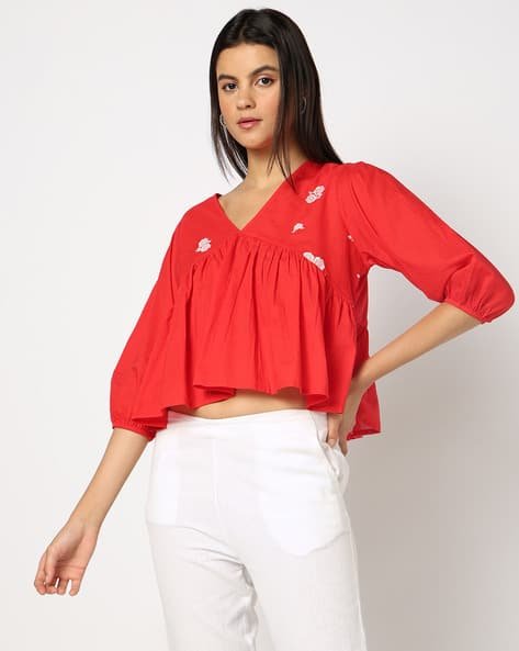 Yousta - Women Floral Embroidered Tunic